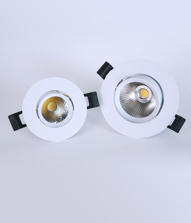 쿠로 COB 회전 매입등 (타공 50mm 2인치 6W / 타공 75mm 3인치 9W)